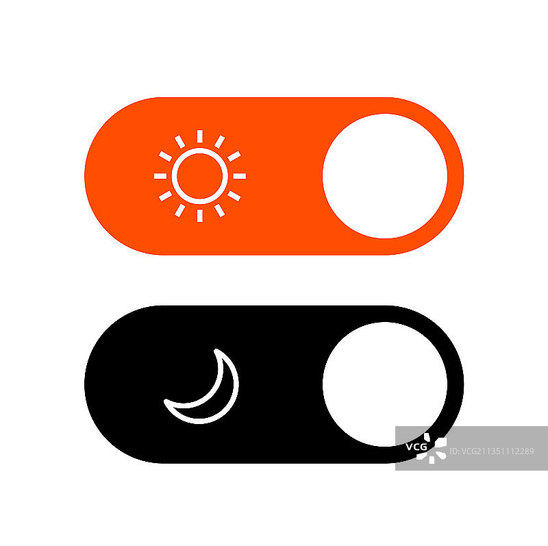 日夜模式切换UI按钮图片素材