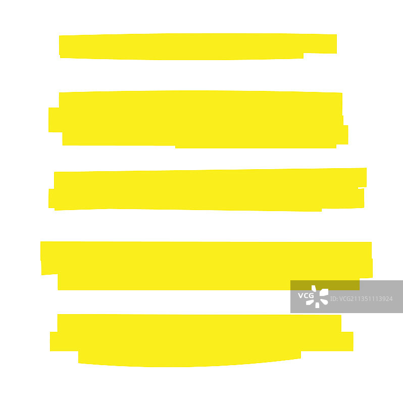 黄色高光笔刷下划线图片素材