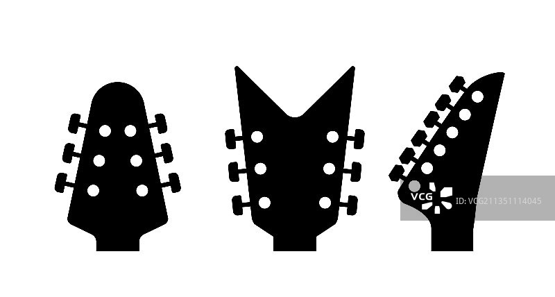 吉他琴头电吉他琴颈抽象图片素材