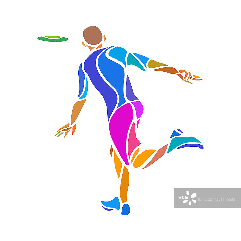 运动员投掷飞盘极限飞盘图片素材