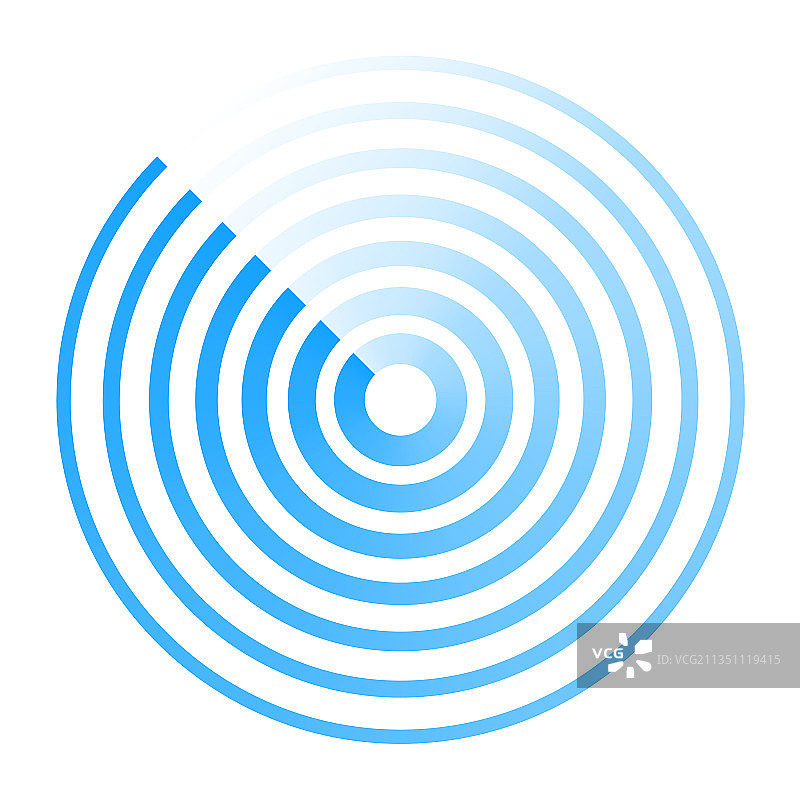 雷达抽象图标logo圆形波图片素材