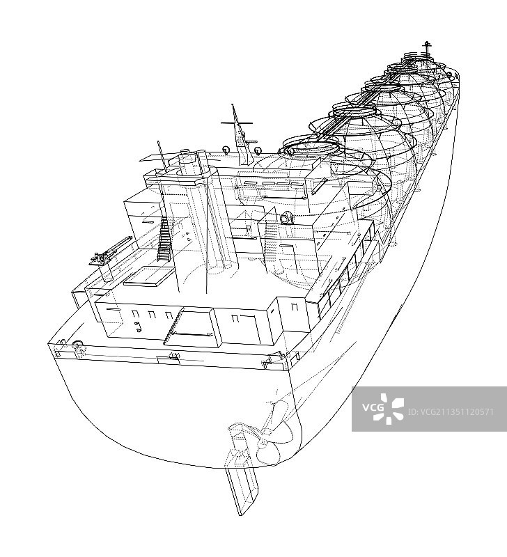 大型液化天然气运输船图片素材