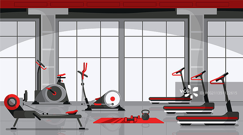 健身彩色组合图片素材