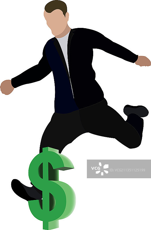 生气的人踢欧元符号图片素材