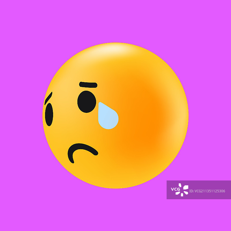 悲伤的表情隔离图标哭泣的面孔反应图片素材