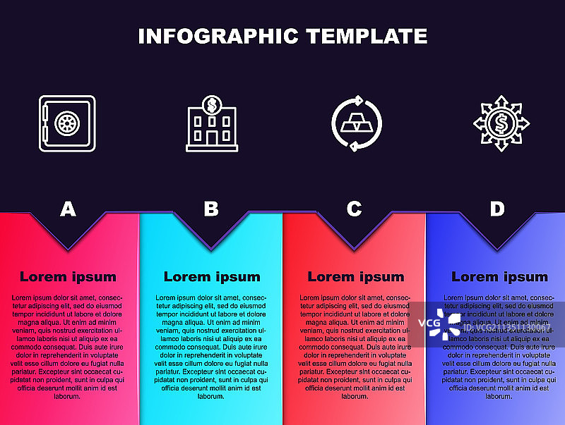 银行大楼金条和美元图片素材