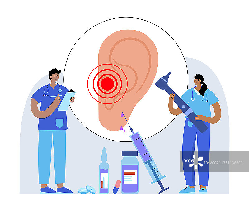 耳朵疼痛图片素材