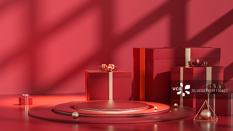 3D中国风产品展示台创意图图片素材