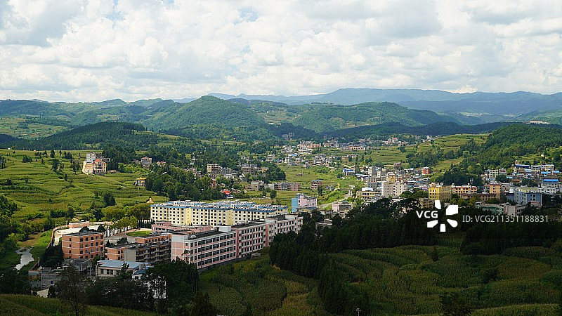 大河镇剪影图片素材