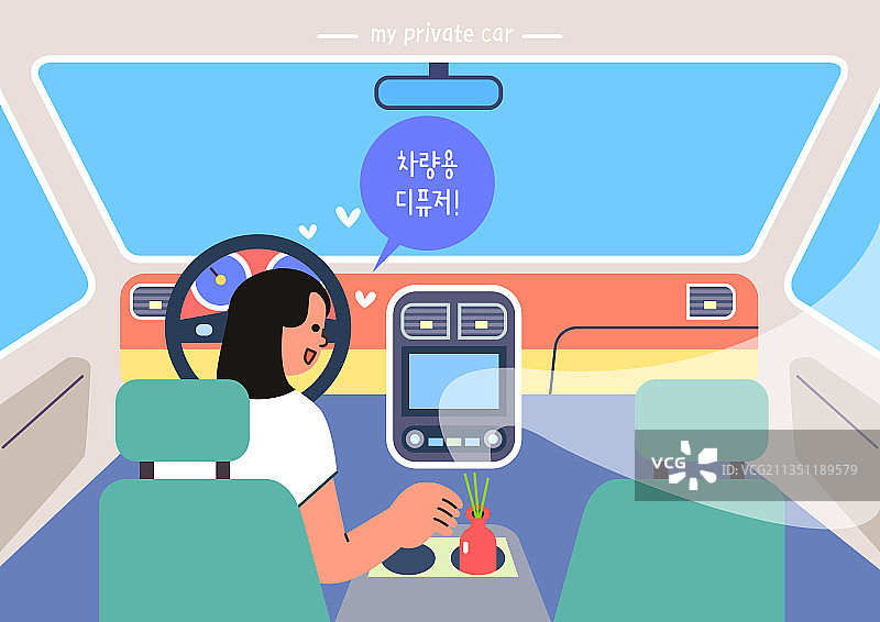 汽车，人物，车载空气清新剂，扩散器图片素材