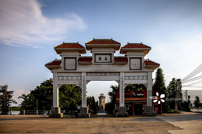 开平 赤坎南楼  红色基地图片素材