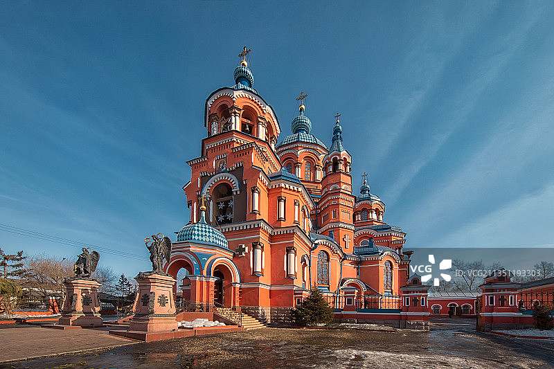 伊尔库茨克的大教堂图片素材