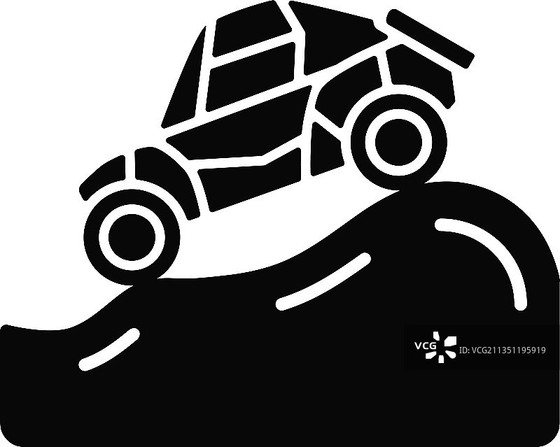 越野赛车黑色图标图片素材