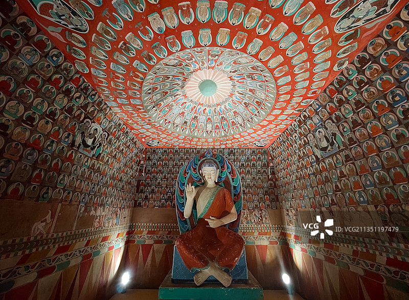 吐鲁番博物馆千佛洞图片素材