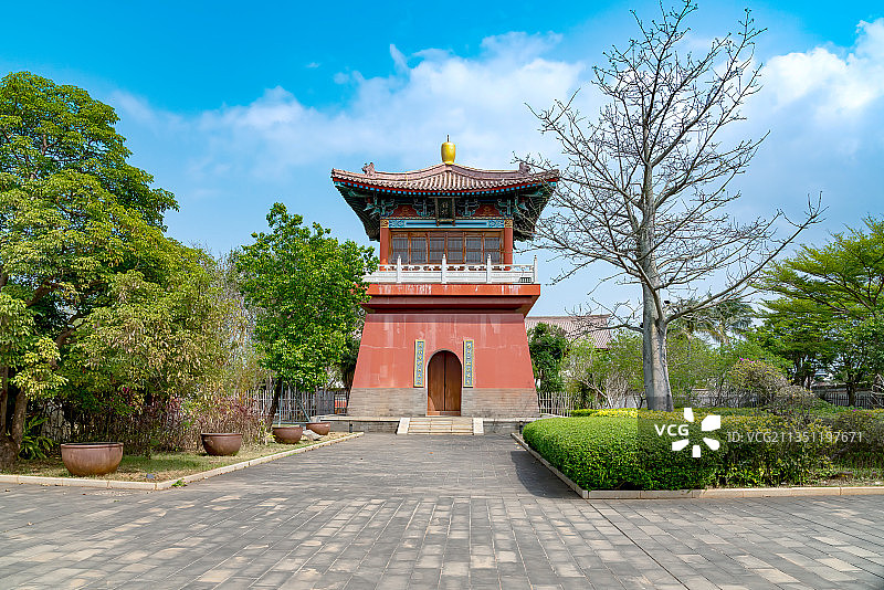 始建于宋代现今琼北最大的佛教寺院－永庆寺图片素材