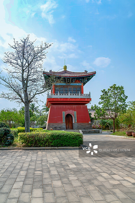 始建于宋代现今琼北最大的佛教寺院－永庆寺图片素材