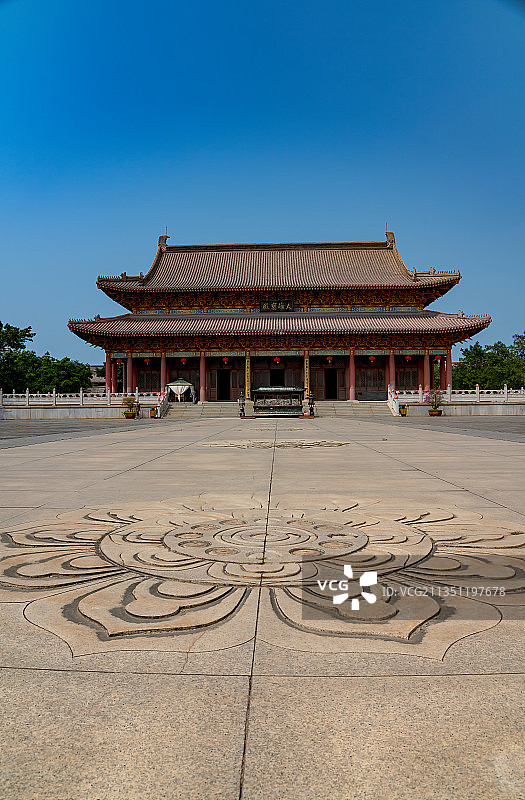 始建于宋代现今琼北最大的佛教寺院－永庆寺图片素材