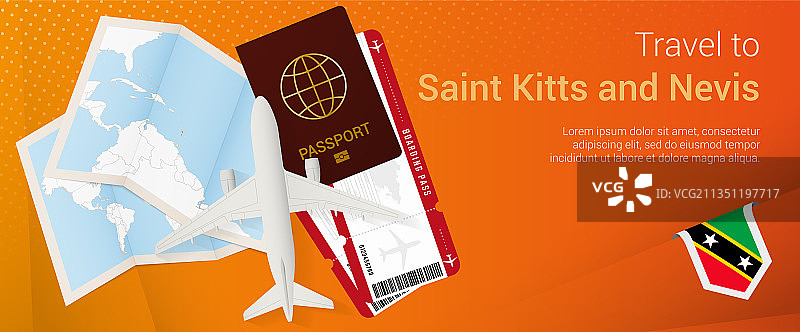 前往圣基茨和尼维斯的弹窗banner图片素材