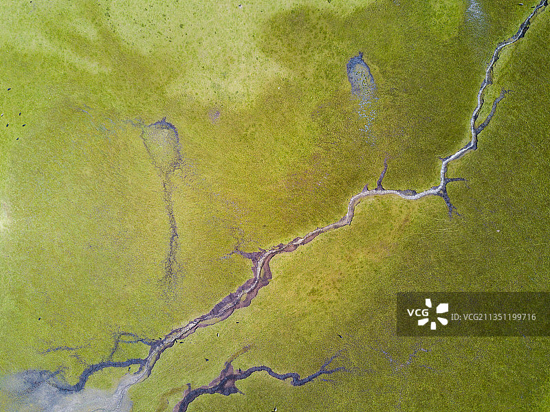 若尔盖草原航拍图片素材