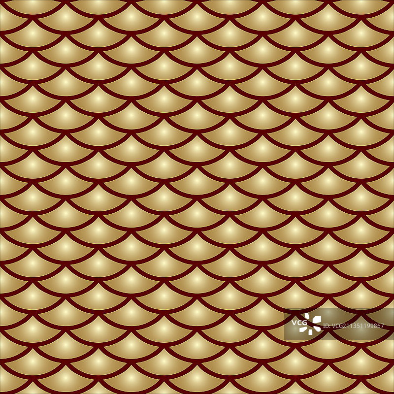 亚洲红色金色鳞片图案图片素材