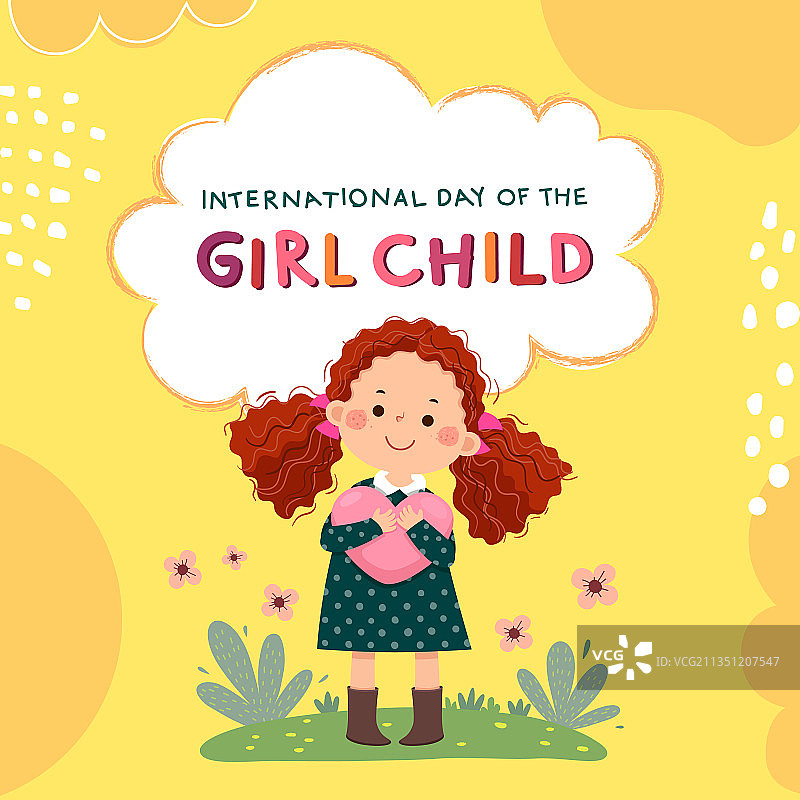 国际女童日背景图片素材