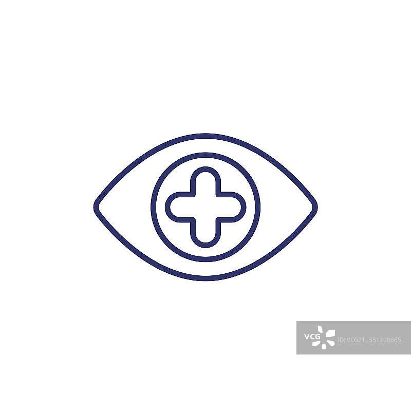带加号线的眼睛图标图片素材