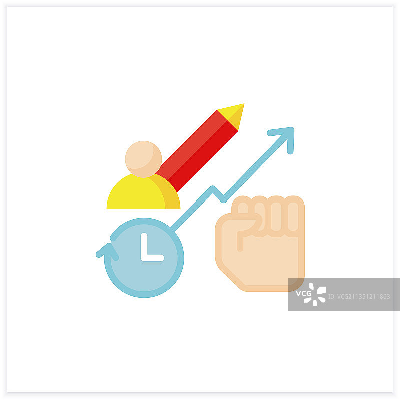 优势扁平图标图片素材