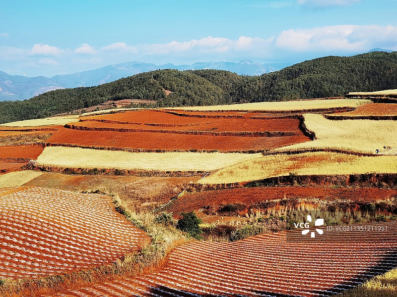昆明东川区红土地图片素材