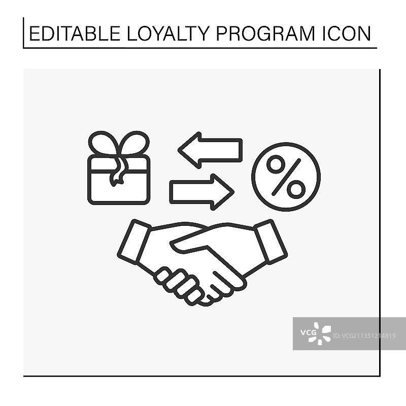 优惠线条图标图片素材