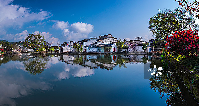 呈坎村的早晨图片素材