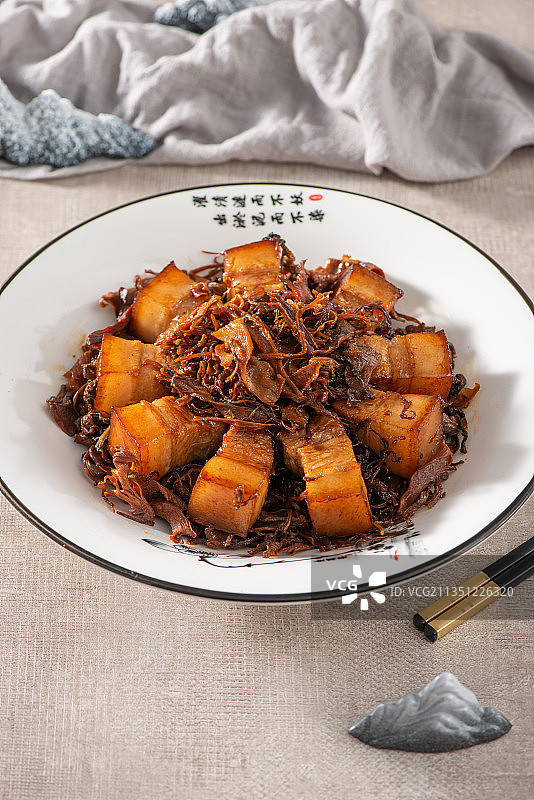 梅干菜蒸肉图片素材