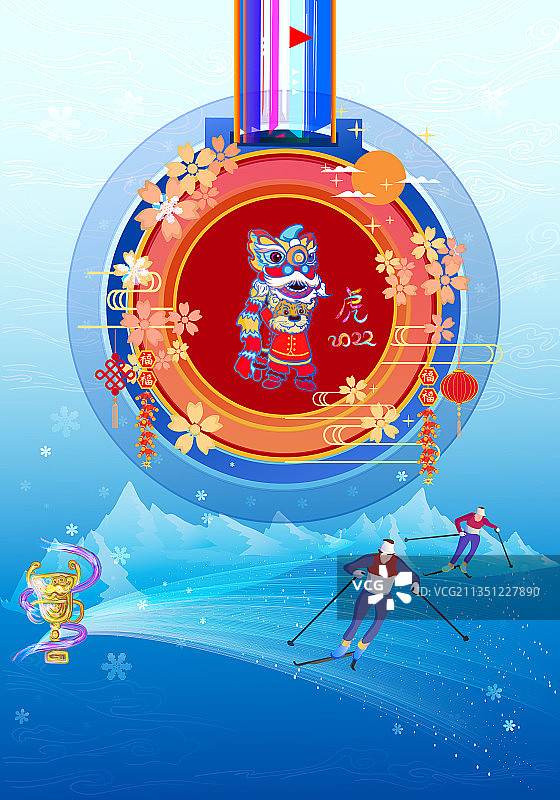 自由式滑雪滑雪运动运动竞技项目在春节进行图片素材