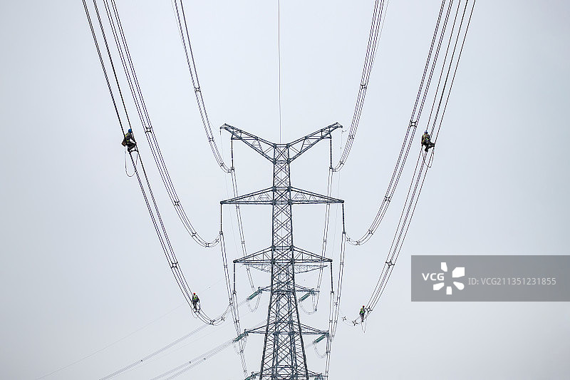 电力巡检图片素材