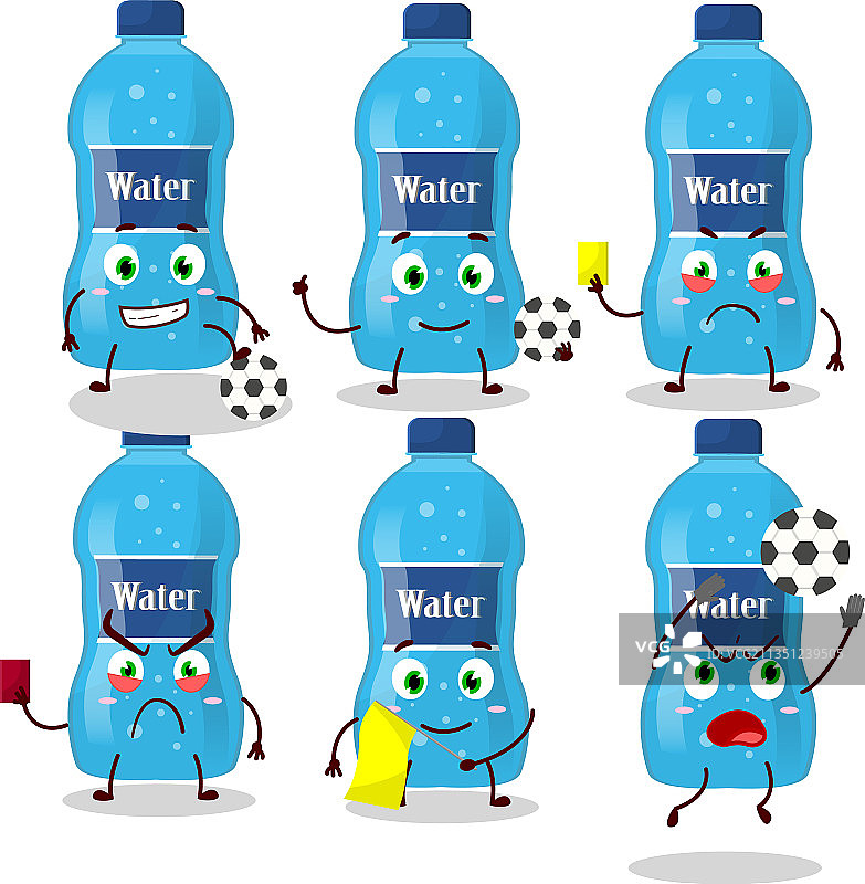 卡通水瓶工作形象图片素材