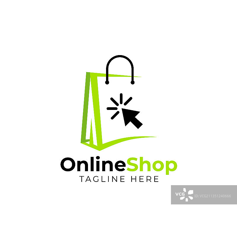 购物在线商店Logo设计模板图片素材