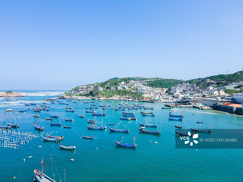 舟山枸杞岛贻贝养殖区图片素材