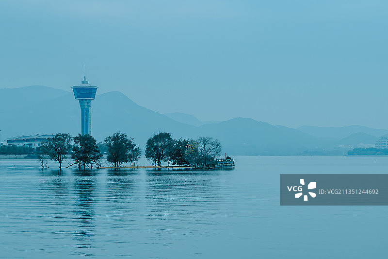 山东济南莱芜雪野湖风光图片素材