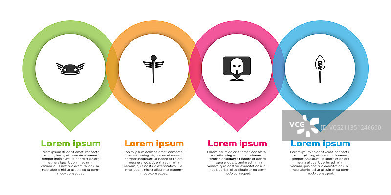 带翅膀的头盔蛇形医疗标志图片素材