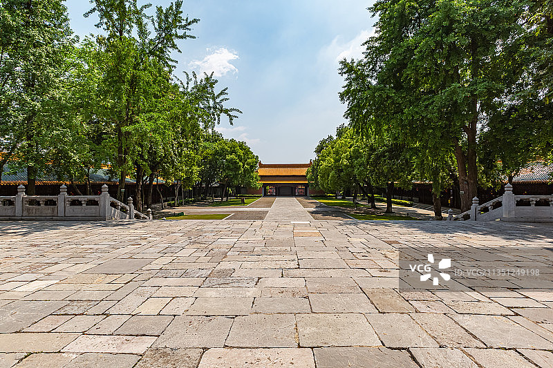 六朝古都江苏省南京市朝天宫古建筑风光图片素材