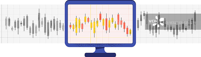 日本K线图在线交易图片素材