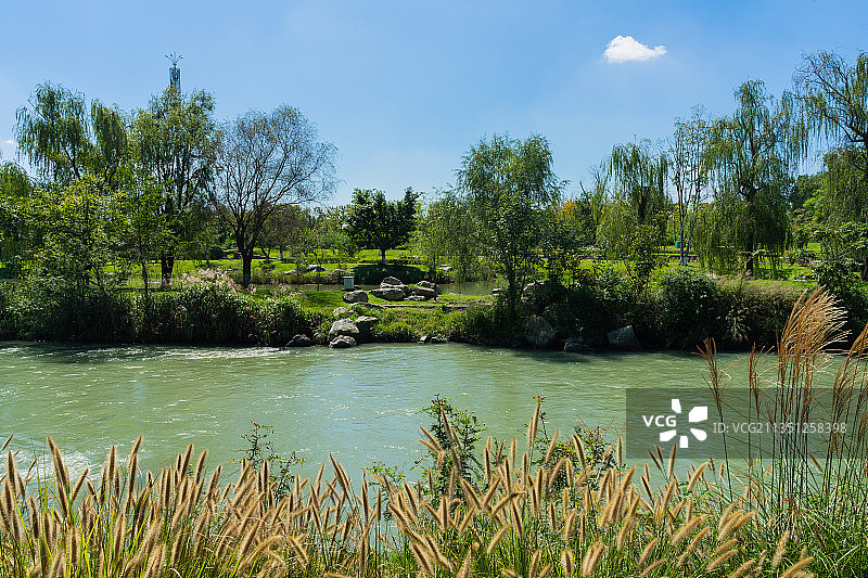 成都清水河生态艺术公园图片素材