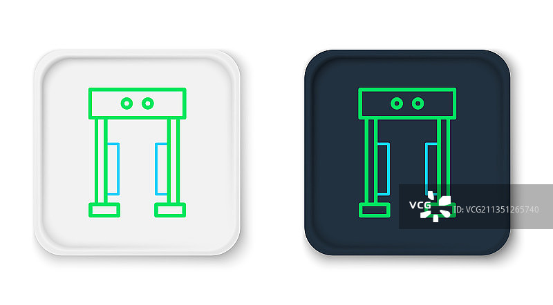 白色背景上的金属探测器图标图片素材