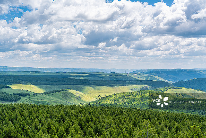 中国河北围场点将台森林公园图片素材