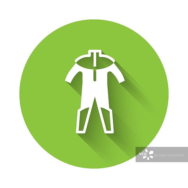 用于水肺潜水的白色潜水服图标图片素材