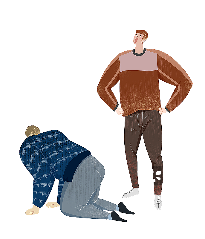人生低谷插画图片素材