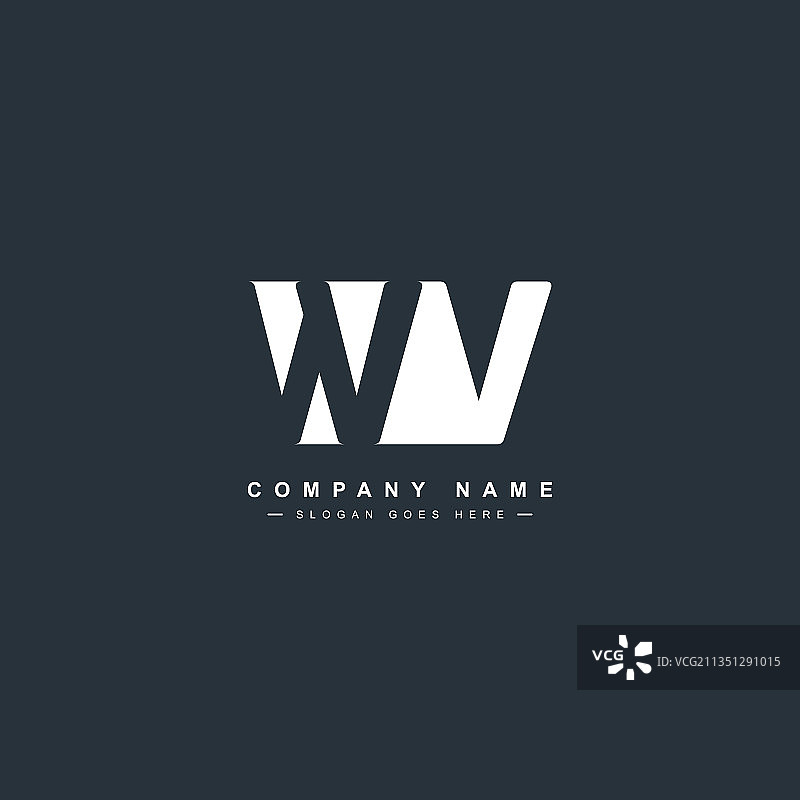 首字母wv标志-最小的商业标志图片素材