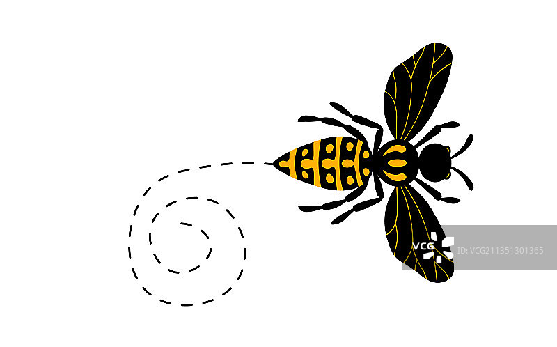 卡通蜜蜂吉祥物和小蜜蜂图片素材