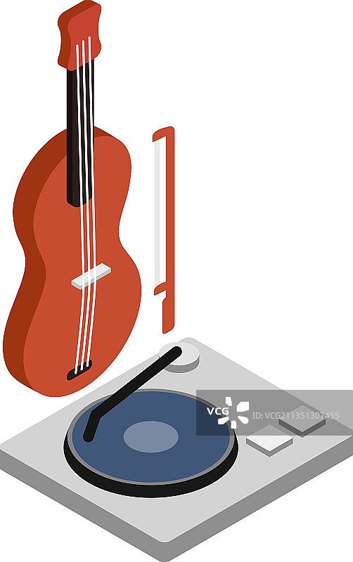 乐器等距木制图标图片素材