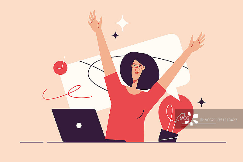 描绘一位年轻女人图片素材