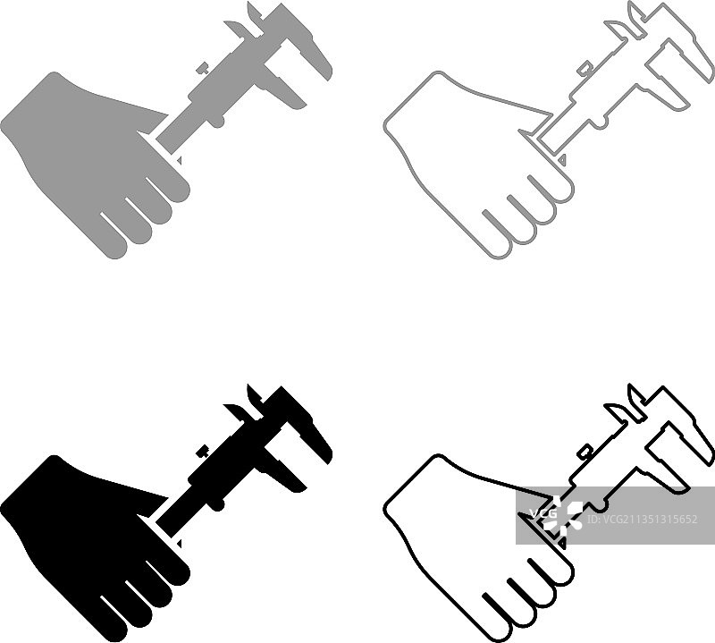 用卡尺测量图片素材